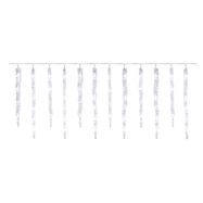 LED Christmas garland – icicles, 12 pcs, 3.6 m, indoor and outdoor, cool white, EMOS
