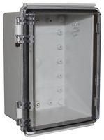 ENCLOSURE, HEAVY DUTY, PC, GREY/CLEAR