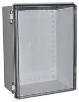 ENCLOSURE, MULTIPURPOSE, PC, GREY/CLEAR