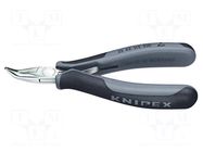 Pliers; curved,half-rounded nose; ESD; Pliers len: 115mm KNIPEX