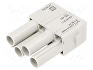 Connector: HDC; module; female; Han-Modular®; PIN: 4; crimped; 40A HARTING