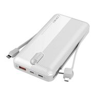 Powerbank LDNIO PL1013, 10000mAh + 3in1 cable (white), LDNIO