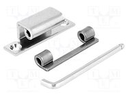 Hinge; Width: 20mm; steel; H: 67mm; Pin material: zinc plated steel RST ROZTOCZE