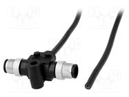 Splitter; cable,M12 male x2; A code-DeviceNet / CANopen; PIN: 3 AMPHENOL LTW