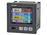 Logger; 85÷260VAC; IN: 16; on panel; IP30; Body dim: 96x96x79mm APAR