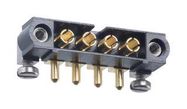 CONNECTOR, HEADER, 4POS, 1ROW, 4MM