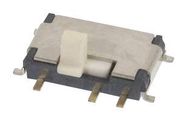 SLIDE SWITCH, DPDT, 0.3A, 4VDC, SMD