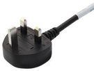 POWER CORD, BS 1363A PLUG-IEC C13, 2M