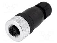 Connector: M12; plug; PIN: 4; female; Micro-Change; straight; IP67 MOLEX