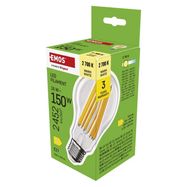 LED Bulb Filament A70 / E27 / 18 W (150 W) / 2452 lm / Warm white, EMOS