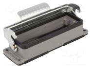 Enclosure for connectors: HDC; size 24B; with latch; straight MOLEX
