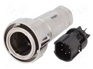 Connector: circular; plug; male; PIN: 6; 10A; 500V; Buccaneer 7000 BULGIN