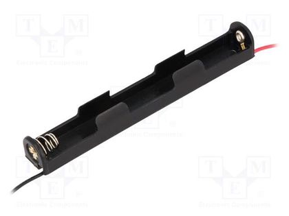 Holder; AAA,R3; Batt.no: 2; cables; black; 150mm COMF BH-425A