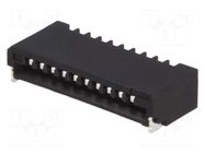 Connector: FFC/FPC; SMT; 50V; 0.5A; PIN: 10; 1mm; horizontal; Non-ZIF JST