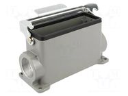 Enclosure for connectors: HDC; size 24B; with latch; high; angled MOLEX