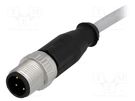 Plug; M12; PIN: 4; male; A code-DeviceNet / CANopen; 2m; straight HARTING