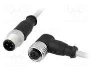 Cable: for sensors/automation; PIN: 4; M12-M12; 1.5m; plug; plug HARTING