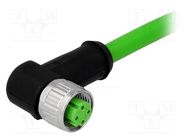 Plug; M12; PIN: 4; female; D code-Ethernet; 10m; Insulation: PVC HARTING