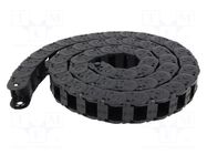 Cable chain; E2.15; Bend.rad: 28mm; L: 1000mm; Int.height: 14.4mm IGUS