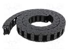 Cable chain; E2.15; Bend.rad: 48mm; L: 1000mm; Int.height: 14.4mm IGUS