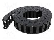 Cable chain; E2.15; Bend.rad: 38mm; L: 1000mm; Int.height: 14.4mm IGUS