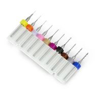 Miniature drill bit set for CNC 10 pcs. - from 0.2 to 1.2mm