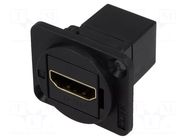 Coupler; HDMI socket,both sides; shielded; FT; XLR standard CLIFF