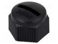 Protection cover; IP67; plastic; male M12 connectors AMPHENOL LTW