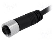Connector: M12; plug; female; PIN: 3; straight; 4A; 250V; IP68,IP69K AMPHENOL LTW