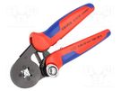 Tool: for crimping; insulated solder sleeves; 0.08÷10mm2,16mm2 KNIPEX