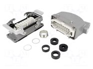 Connector: HDC; male + female; GWconnect; PIN: 16; 16A; 500V; 16+PE MOLEX