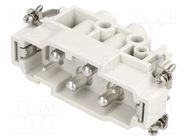 Connector: HDC; contact insert; male; GWconnect; PIN: 6(4+2); 500V MOLEX