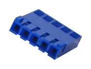 RCPT HOUSING, 5POS, POLYESTER, BLUE