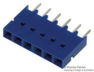 CONNECTOR, RCPT, 6POS, 1ROW, 2.54MM