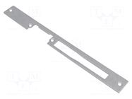 Frontal plate; for electromagnetic lock; grey; steel LOCKPOL