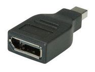 ADAPTER, DP RCPT-MINI DP PLUG, BLK