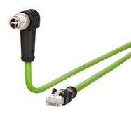 SENSOR CORD, 8P M12 PLUG-RJ45 PLUG, 1M