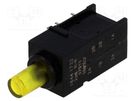 Switch: push-button; Pos: 2; DPDT; 0.5A/60VAC; 0.5A/60VDC; OFF-ON MENTOR