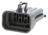 HOUSING, PLUG, 8POS, 14A, BLACK