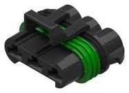 HOUSING, RCPT, 3POS, 46A, BLACK