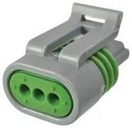 HOUSING, RCPT, 3POS, 14A, BLACK