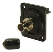FIBRE OPTIC COUPLER, ST, JACK, BLK METAL