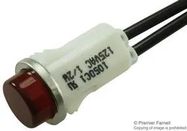 NEON INDICATOR, RED, 12.7MM, WIRE LEADED