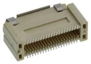 CONNECTOR, STACKING, RCPT, 40POS, 2ROW; Product Range:-; No. of Contacts:40Contacts; Gender:Receptacle; Pitch Spacing:0.8mm; Contact Termination Type:Surface Mount; No. of Rows:2Rows; Row Pitch:-; Contact Plating:Gold Plated Contacts; Contact Material:Cop