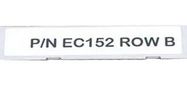 LABEL, POLYESTER, WHITE, 25.4MM X 6.4MM