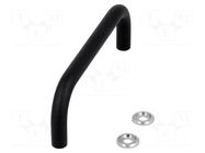 Holder; steel; black; H: 35mm; Mounting: M4 screw; GN 425; Ø: 8mm ELESA+GANTER