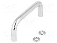 Holder; chromium plated steel; chromium plated; H: 43mm; GN 425 ELESA+GANTER