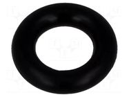 O-ring gasket; NBR caoutchouc; Thk: 2.6mm; Øint: 6mm; black FIX&FASTEN