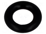 O-ring gasket; NBR caoutchouc; Thk: 2.6mm; Øint: 6mm; black FIX&FASTEN