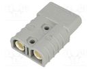 Plug; wire-wire; hermaphrodite; PIN: 2; for cable; crimped; grey ENCITECH